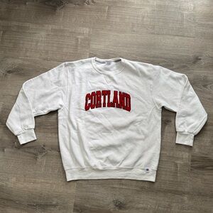 White Cortland Crewneck